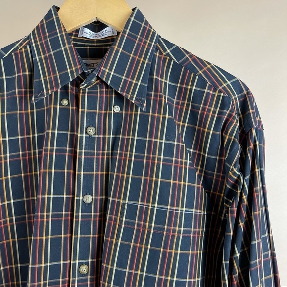 Enro Men’s Size Medium Non-Iron Poplin 100% Combed Cotton Dress Shirt Funky - Picture 12 of 12